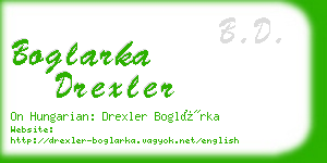 boglarka drexler business card